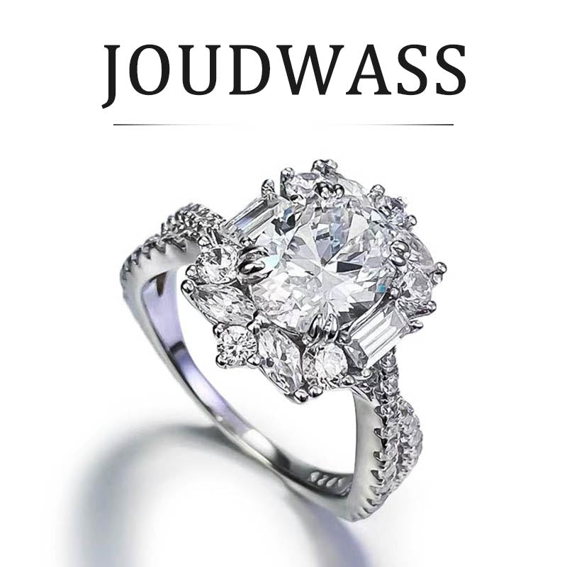 Joudwass Adjustable Moissanite Ring – Sparkling & Stylish