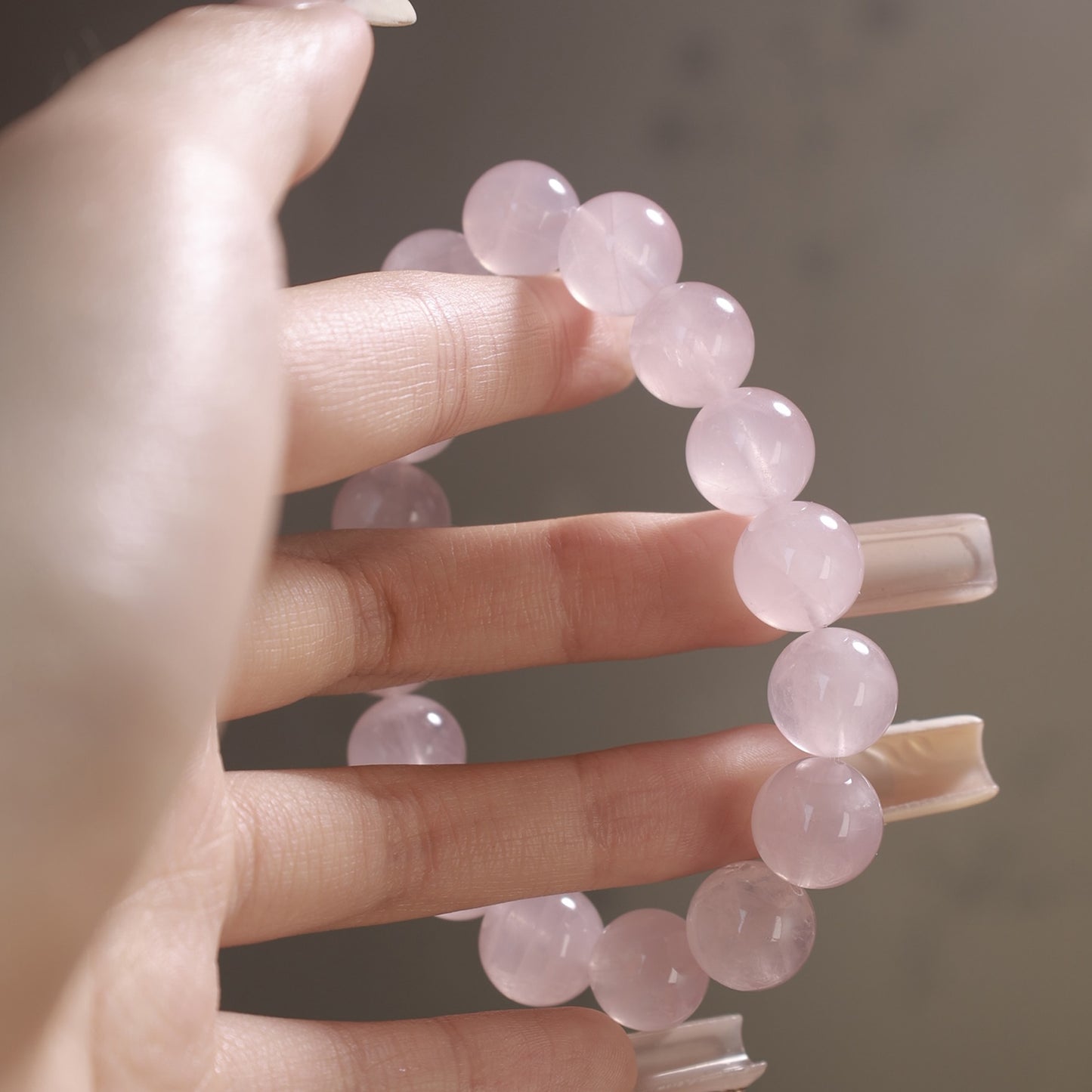 joudwass Natural Rose Quartz Bracelet - Emotional Healing, Love Magnetism & Social Harmony Crystal Jewelry for Mental Balance
