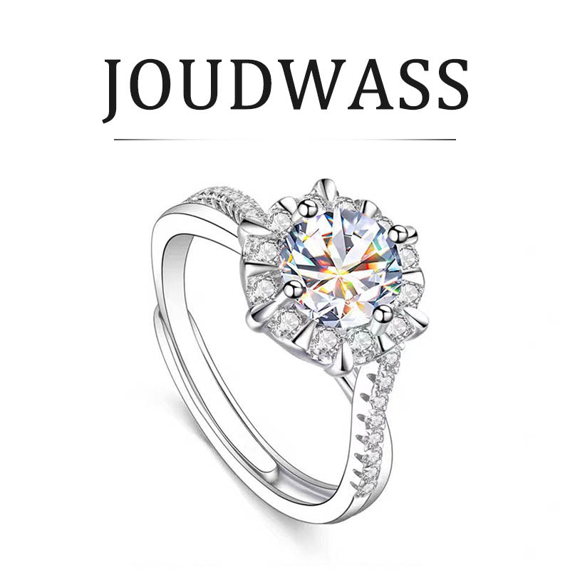 Joudwass Adjustable Moissanite Ring | Diamond-Grade Shine
