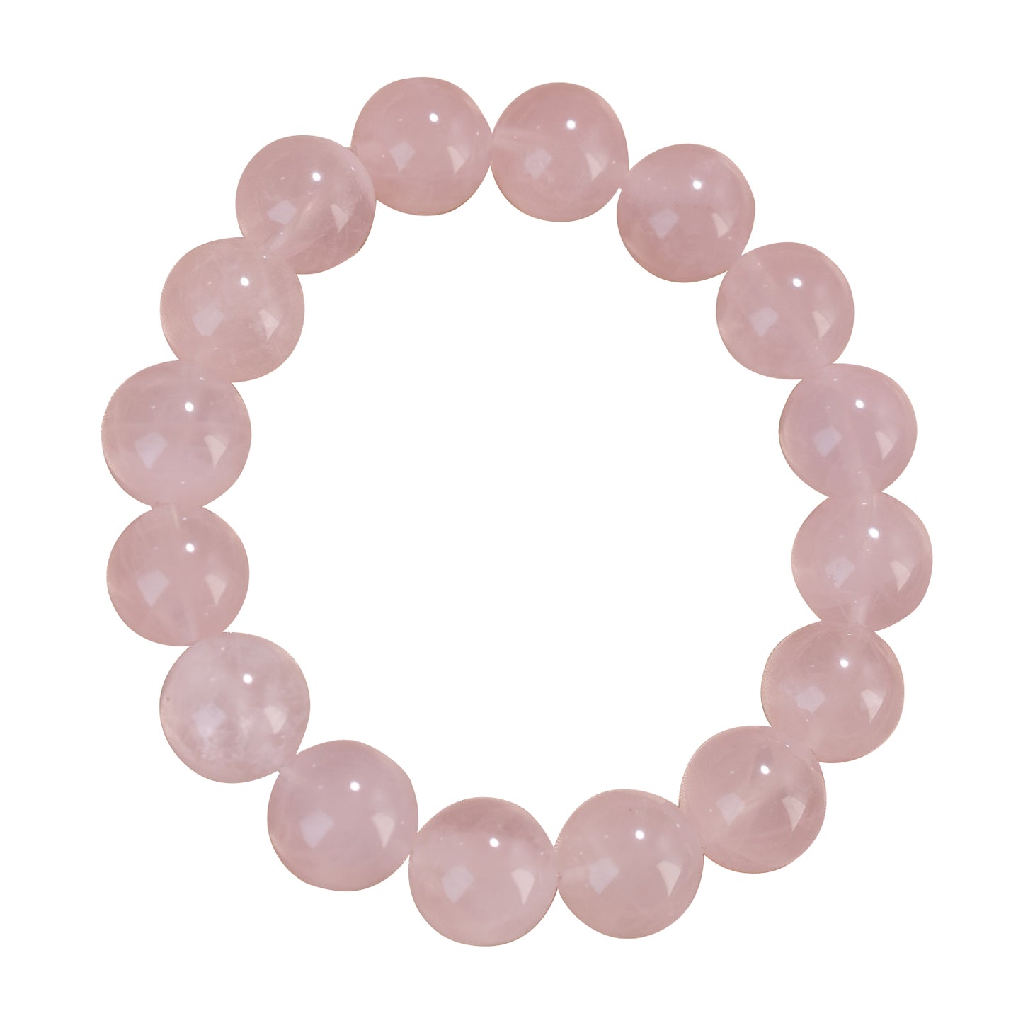 joudwass Natural Rose Quartz Bracelet - Emotional Healing, Love Magnetism & Social Harmony Crystal Jewelry for Mental Balance
