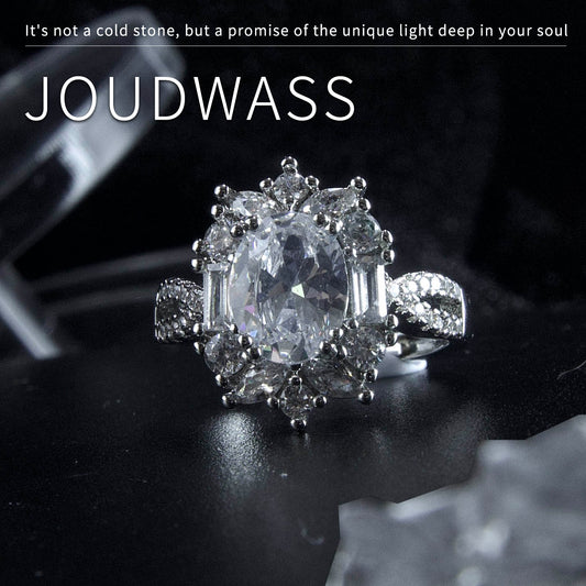 Joudwass Adjustable Moissanite Ring – Sparkling & Stylish